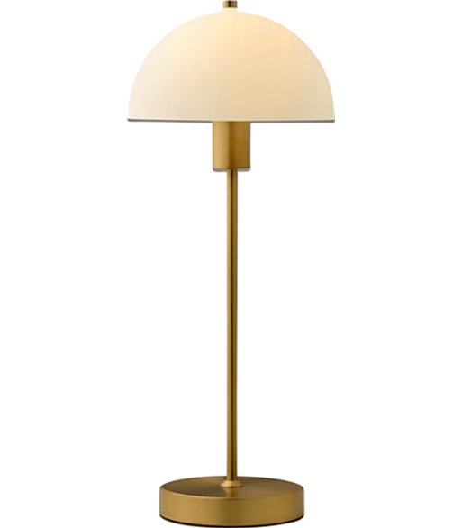 Herstal Vienda messing/hvid bordlampe
