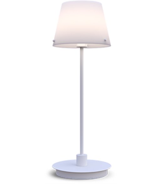 Herstal Gil il Grande hvid/opal glas bordlampe