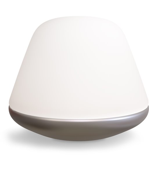 Herstal Bloom Ø20 satin silver/opal bordlampe