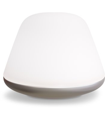 Herstal Bloom Ø38 satin silver/opal bordlampe