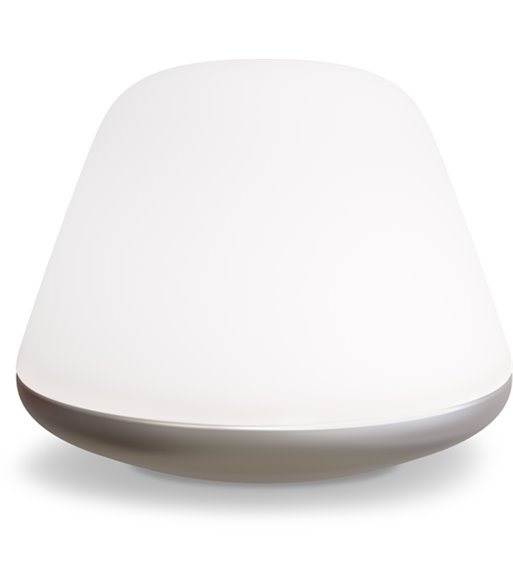 Herstal Bloom Ø38 satin silver/opal bordlampe