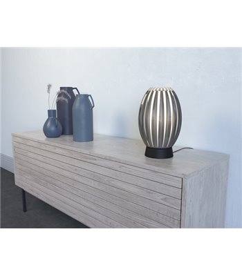 Herstal Tentacle M sort/røgfarvet bordlampe