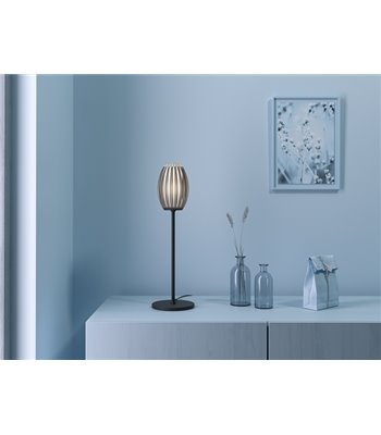 Herstal Tentacle sort/røgfarvet bordlampe