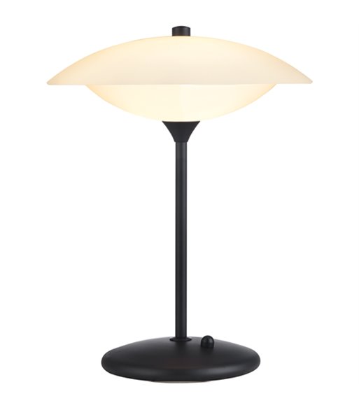 Halo Design Baroni sort/opal bordlampe