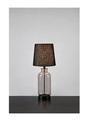Markslöjd Costero steel/smoke black bordlampe
