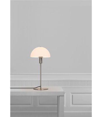 Nordlux Ellen Opal/stål bordlampe