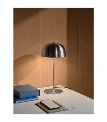 Nordlux Cera børstet stål bordlampe