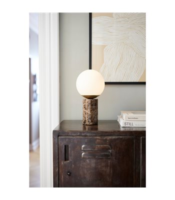 Nordlux Lilly brun marmor bordlampe