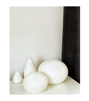 Aneta Globus Ø18 hvid bordlampe