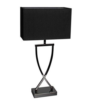 By Rydéns Omega 52 sort/krom bordlampe