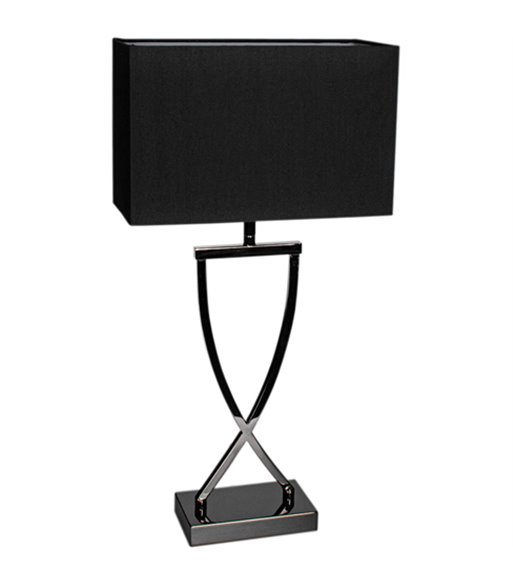 By Rydéns Omega 52 sort/krom bordlampe