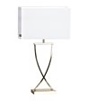 By Rydéns Omega 69 hvid/messing bordlampe