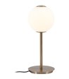 UMAGE Audrey messing/opal bordlampe