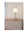 UMAGE Audrey messing/opal bordlampe