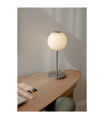 UMAGE Audrey stål/opal bordlampe