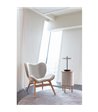 UMAGE Asteria Pearl White - black base bordlampe
