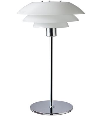 Dyberg Larsen DL31 opal/krom bordlampe