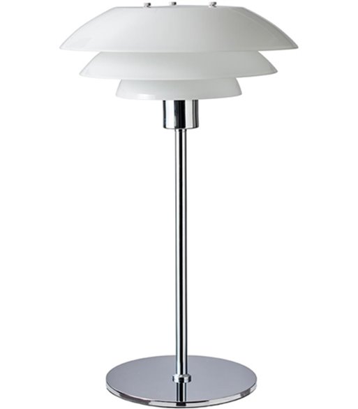 Dyberg Larsen DL31 opal/krom bordlampe
