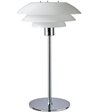Dyberg Larsen DL31 opal/krom bordlampe