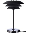 Dyberg Larsen DL20 matsort/krom bordlampe