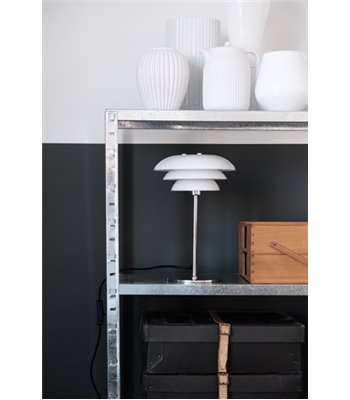 Dyberg Larsen DL20 opal/krom bordlampe