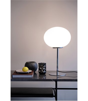 Dyberg Larsen Queen opal/krom bordlampe