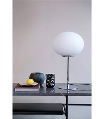 Dyberg Larsen Queen opal/krom bordlampe