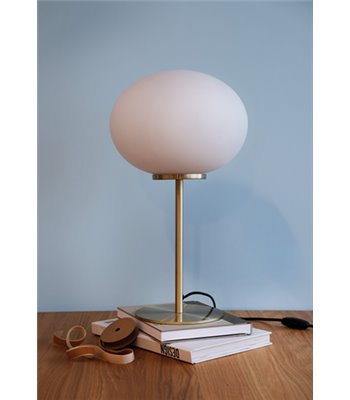 Dyberg Larsen Queen opal/messing bordlampe