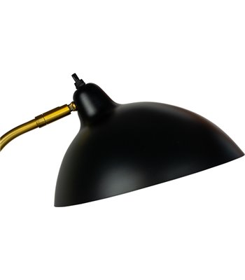 Dyberg Larsen Futura sort/messing bordlampe