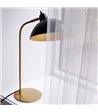 Dyberg Larsen Futura sort/messing bordlampe