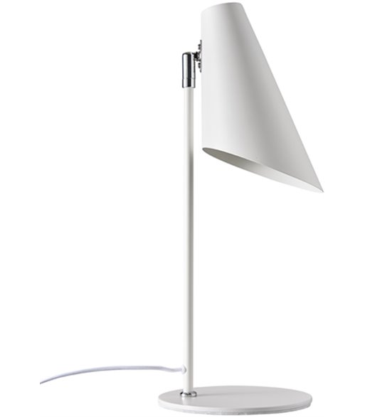 Dyberg Larsen Cale mat hvid bordlampe