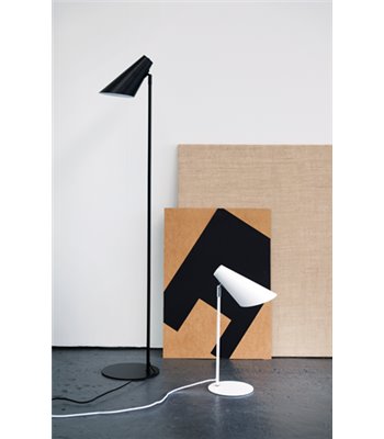 Dyberg Larsen Cale mat hvid bordlampe