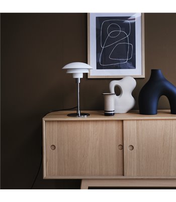 Dyberg Larsen Morph hvid bordlampe