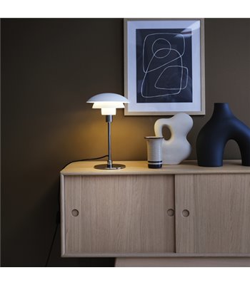 Dyberg Larsen Morph hvid bordlampe
