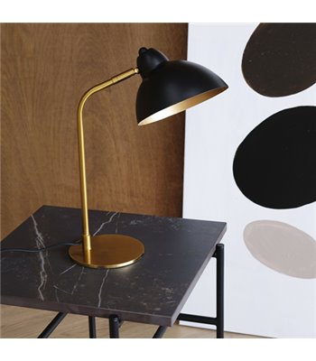 Dyberg Larsen Futura antik messing bordlampe