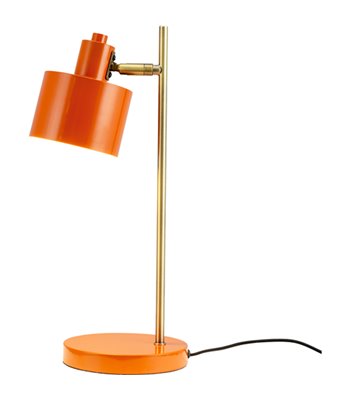 Dyberg Larsen Ocean orange/messing bordlampe