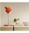 Dyberg Larsen Ocean orange/messing bordlampe