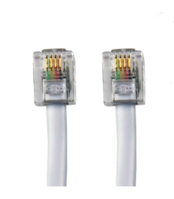 Sinox One telefonkabel. 3m. Hvid