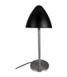 Dyberg Larsen Oulu sort/børstet stål bordlampe
