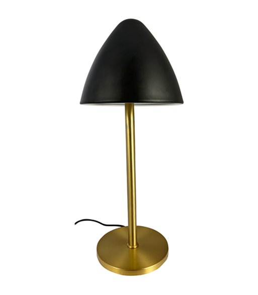 Dyberg Larsen Oulu sort/messing bordlampe