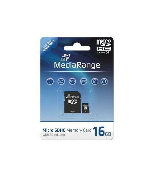 MediaRange Micro SDHD kort 16GB