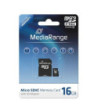 MediaRange Micro SDHD kort 16GB