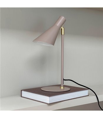 Dyberg Larsen DL12 beige/messing mini bordlampe