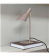 Dyberg Larsen DL12 beige/messing mini bordlampe