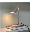 Dyberg Larsen DL12 beige/messing mini bordlampe