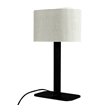 Dyberg Larsen Calix oval stof skærm bordlampe