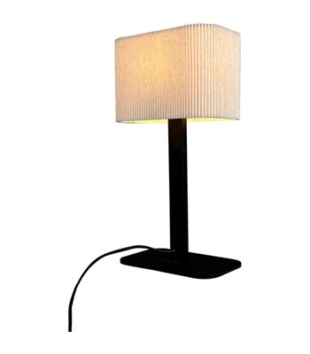 Dyberg Larsen Calix oval stof skærm bordlampe