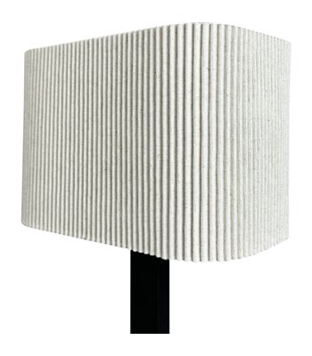 Dyberg Larsen Calix oval stof skærm bordlampe