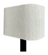 Dyberg Larsen Calix oval stof skærm bordlampe