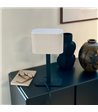 Dyberg Larsen Calix oval stof skærm bordlampe
